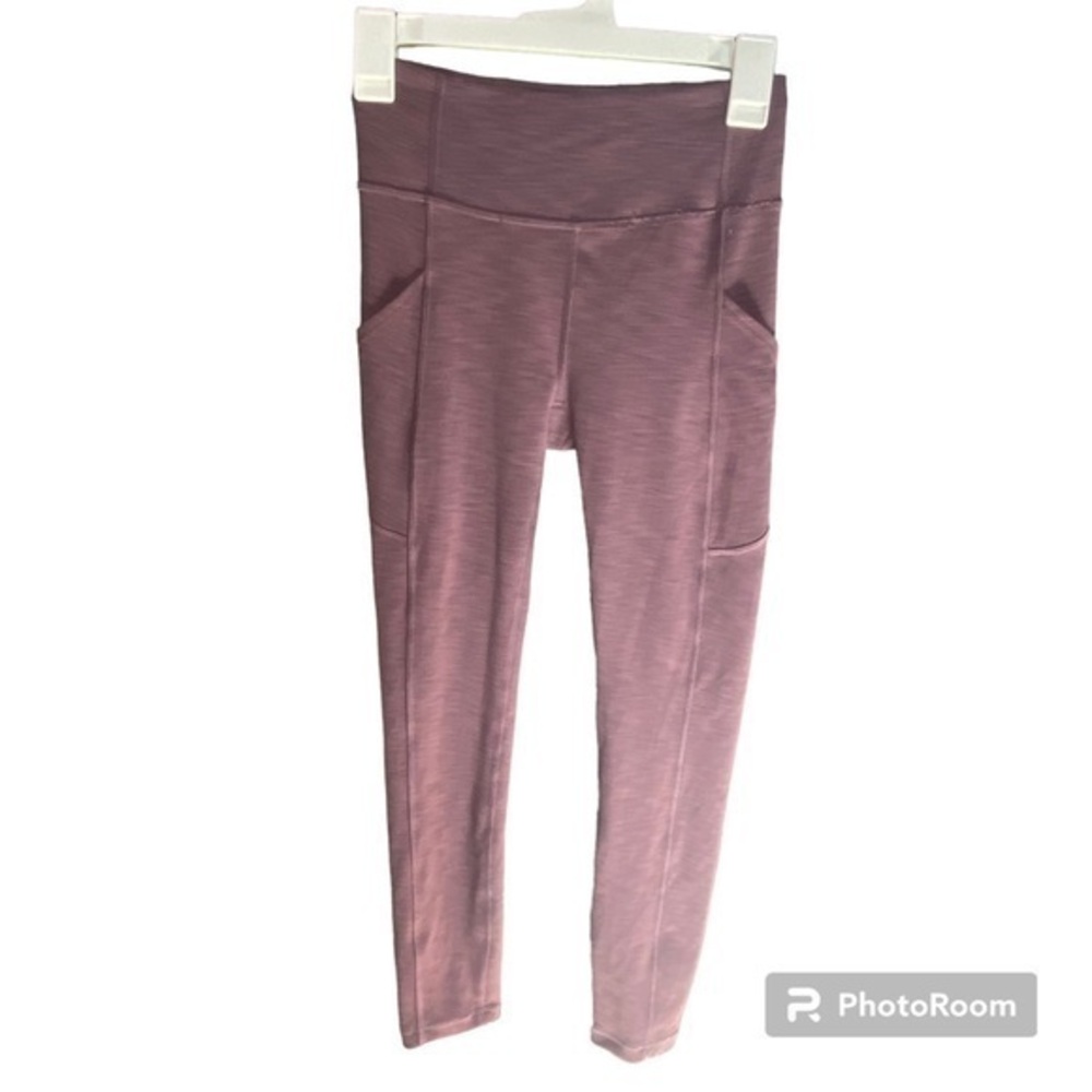 Lululemon Invigorate High-Rise Tight 25" Sz 4 Heathered Black Currant Purple